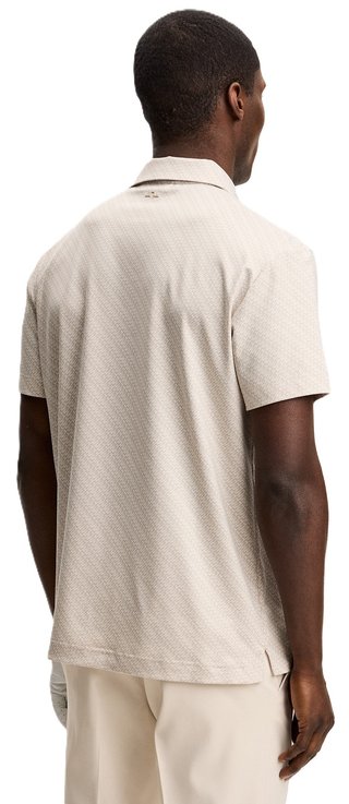 J.Lindeberg Tod Print polo de hombre, flight bridge moonbeam