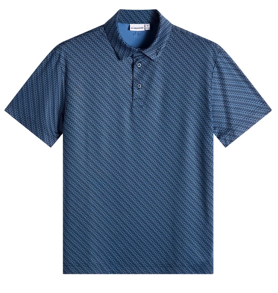 J.Lindeberg Tod Print polo de hombre, flight bridge navy fed