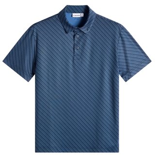 J.Lindeberg Tod Print polo de hombre, flight bridge navy fed