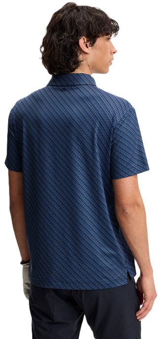 J.Lindeberg Tod Print polo de hombre, flight bridge navy fed