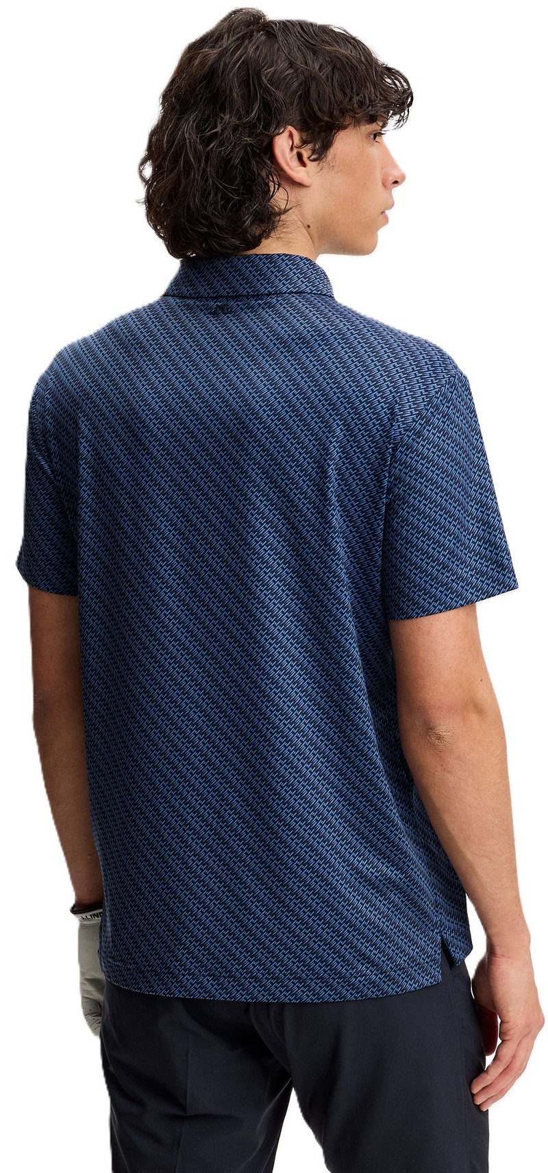 J.Lindeberg Tod Print polo de hombre, flight bridge navy fed