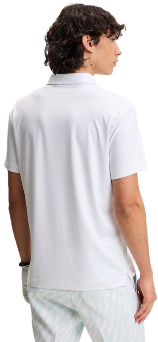 J.Lindeberg Tod Print polo de hombre, flight bridge white sky