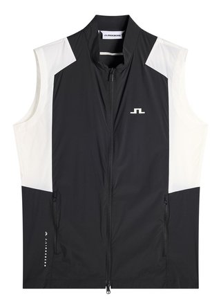 J.Lindeberg Jacs Zip chaleco de hombre, negro