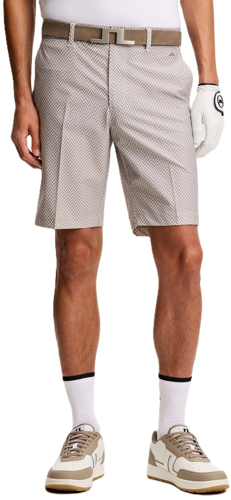 J.Lindeberg Eloy Print pantalones cortos de hombre, bridge stack brindle
