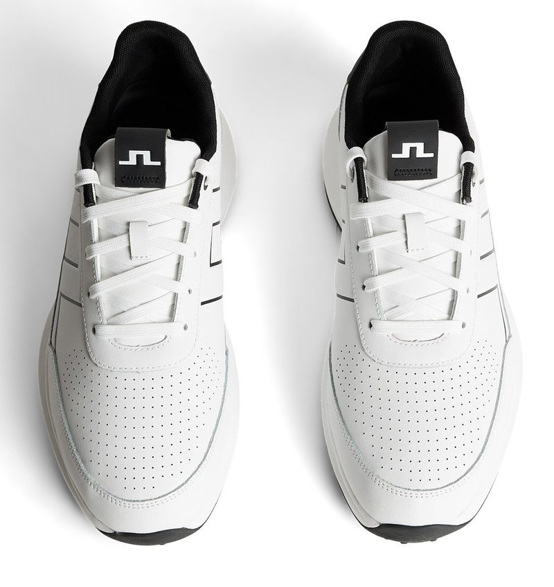 J.Lindeberg Bridge Golf Sneaker zapatos de golf para hombre, blancos