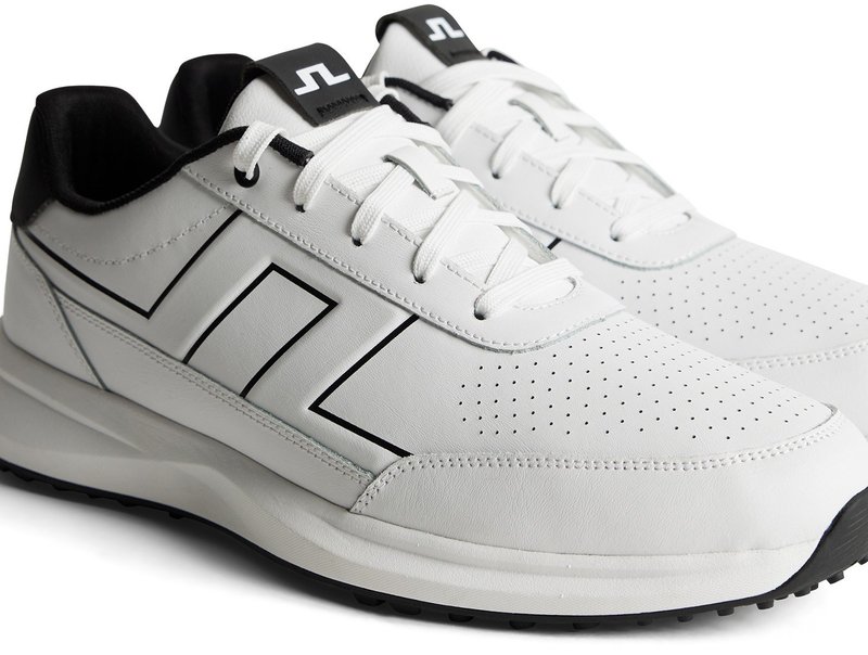 J.Lindeberg Bridge Golf Sneaker zapatos de golf para hombre, blancos