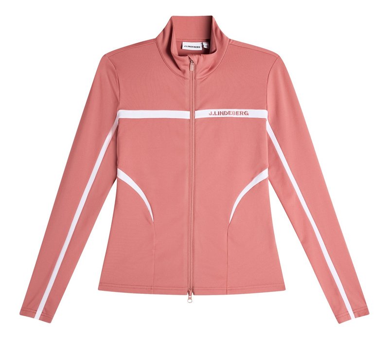 J.Lindeberg Janice Mid Layer sudadera de mujer, withered rose