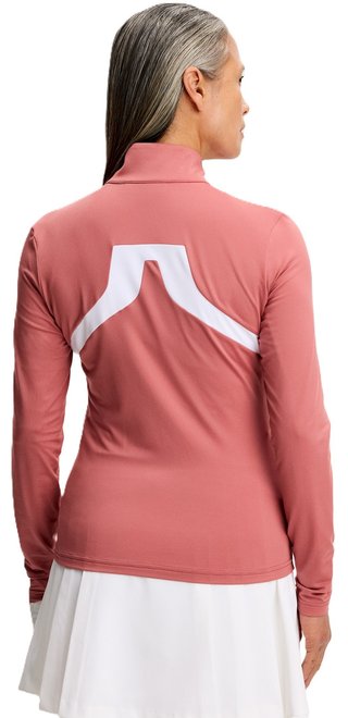 J.Lindeberg Janice Mid Layer sudadera de mujer, withered rose