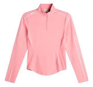 J.Lindeberg Adiola Quarter Zip Mid Layer sudadera de mujer, flamingo plume