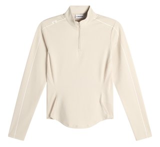 J.Lindeberg Adiola Quarter Zip Mid Layer sudadera de mujer, moonbeam
