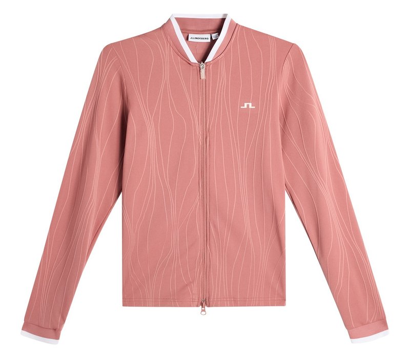 J.Lindeberg Susanna Mid Layer sudadera de mujer, withered rose