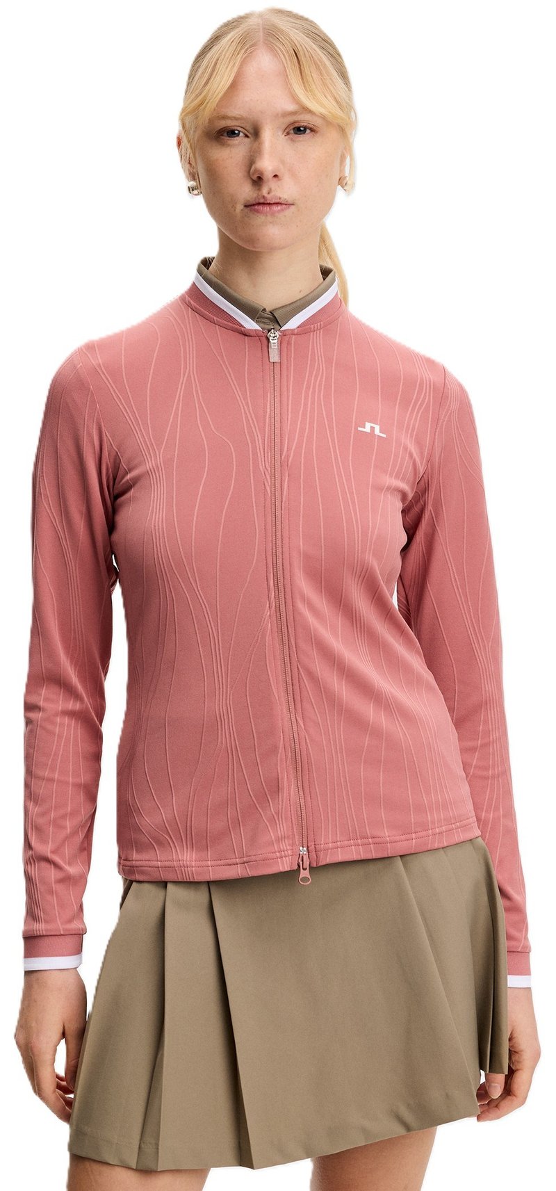 J.Lindeberg Susanna Mid Layer sudadera de mujer, withered rose