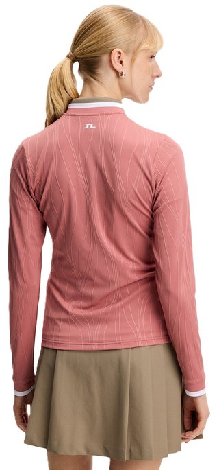 J.Lindeberg Susanna Mid Layer sudadera de mujer, withered rose