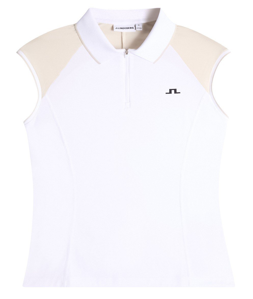 J.Lindeberg Lei polo de mujer, blanco