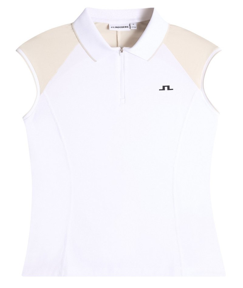 J.Lindeberg Lei polo de mujer, blanco