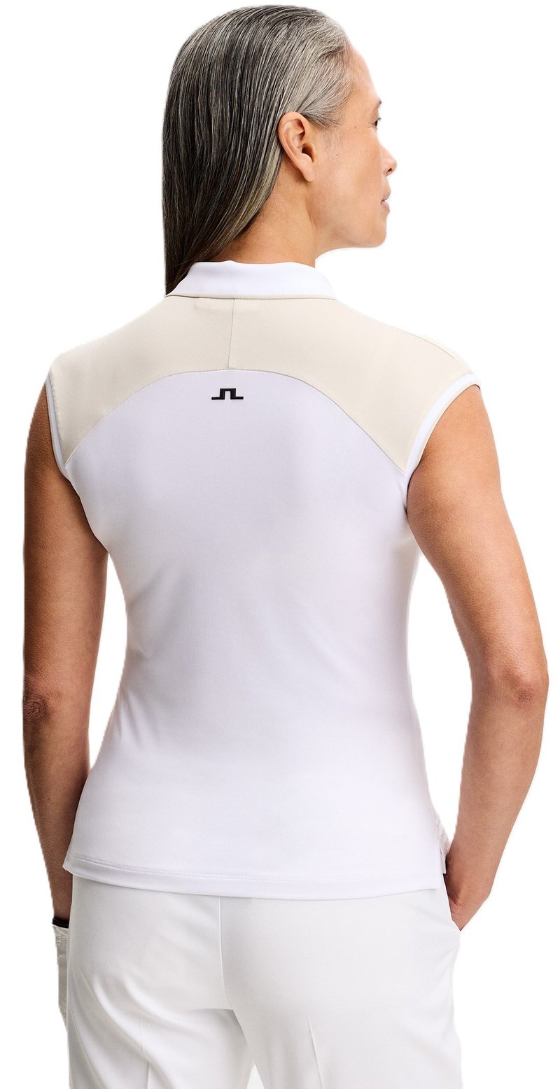 J.Lindeberg Lei polo de mujer, blanco