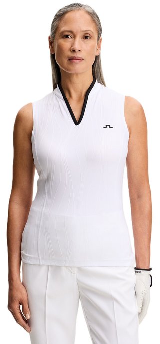J.Lindeberg Mila Sleeveless top de mujer, blanco