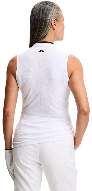 J.Lindeberg Mila Sleeveless top de mujer, blanco