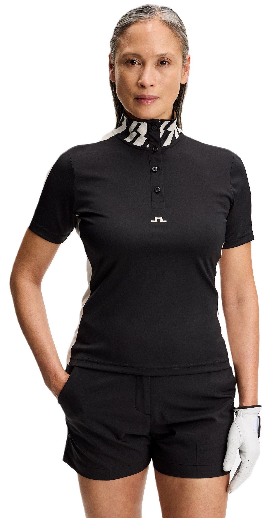 J.Lindeberg Pip polo de mujer, negro