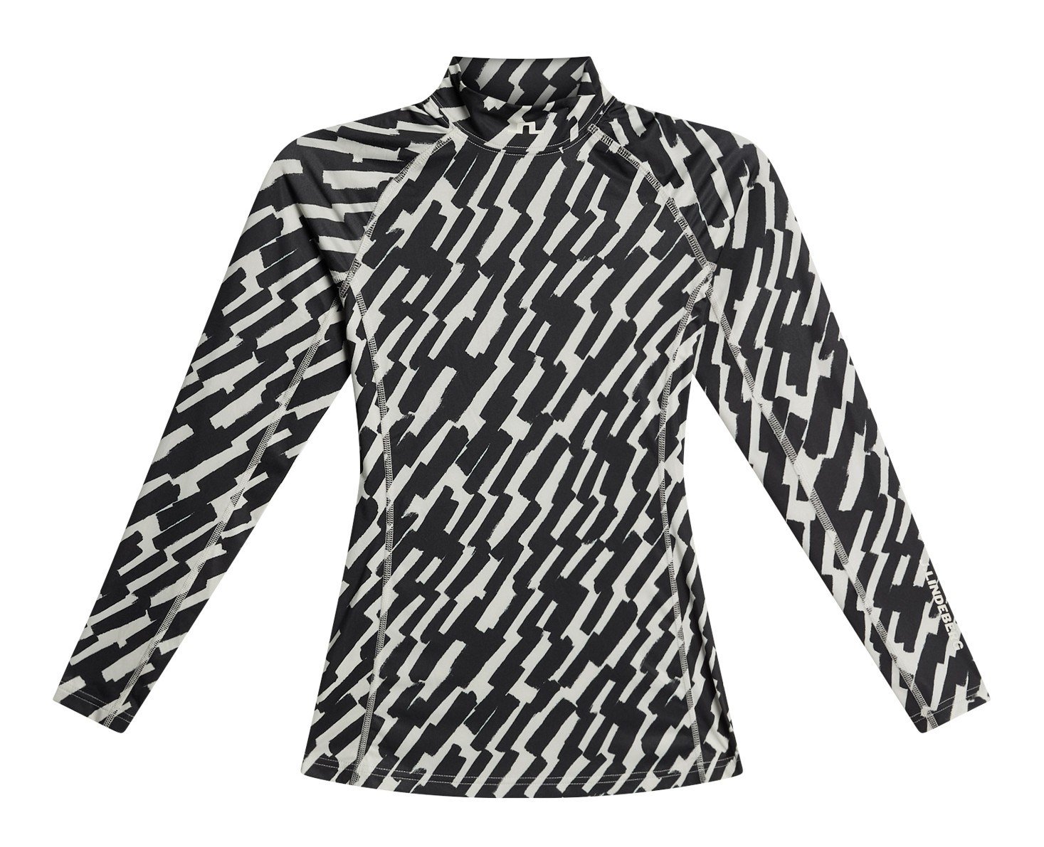 J.Lindeberg Ella Print Compression top de mujer, oak moonbeam