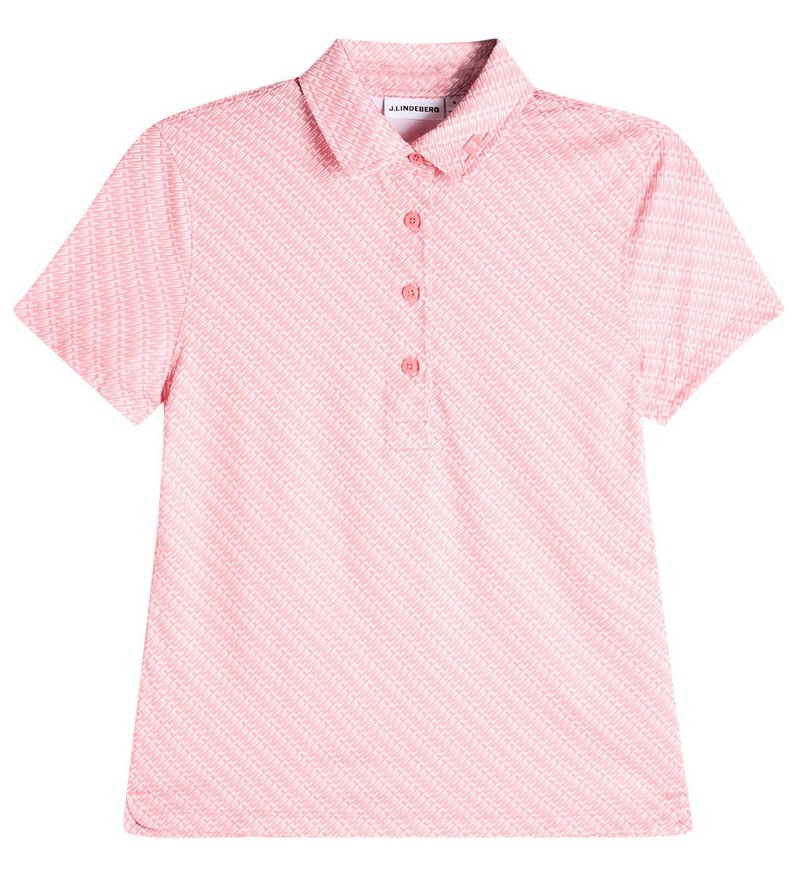 J.Lindeberg Caitlyn polo de mujer, flight bridge flamingo