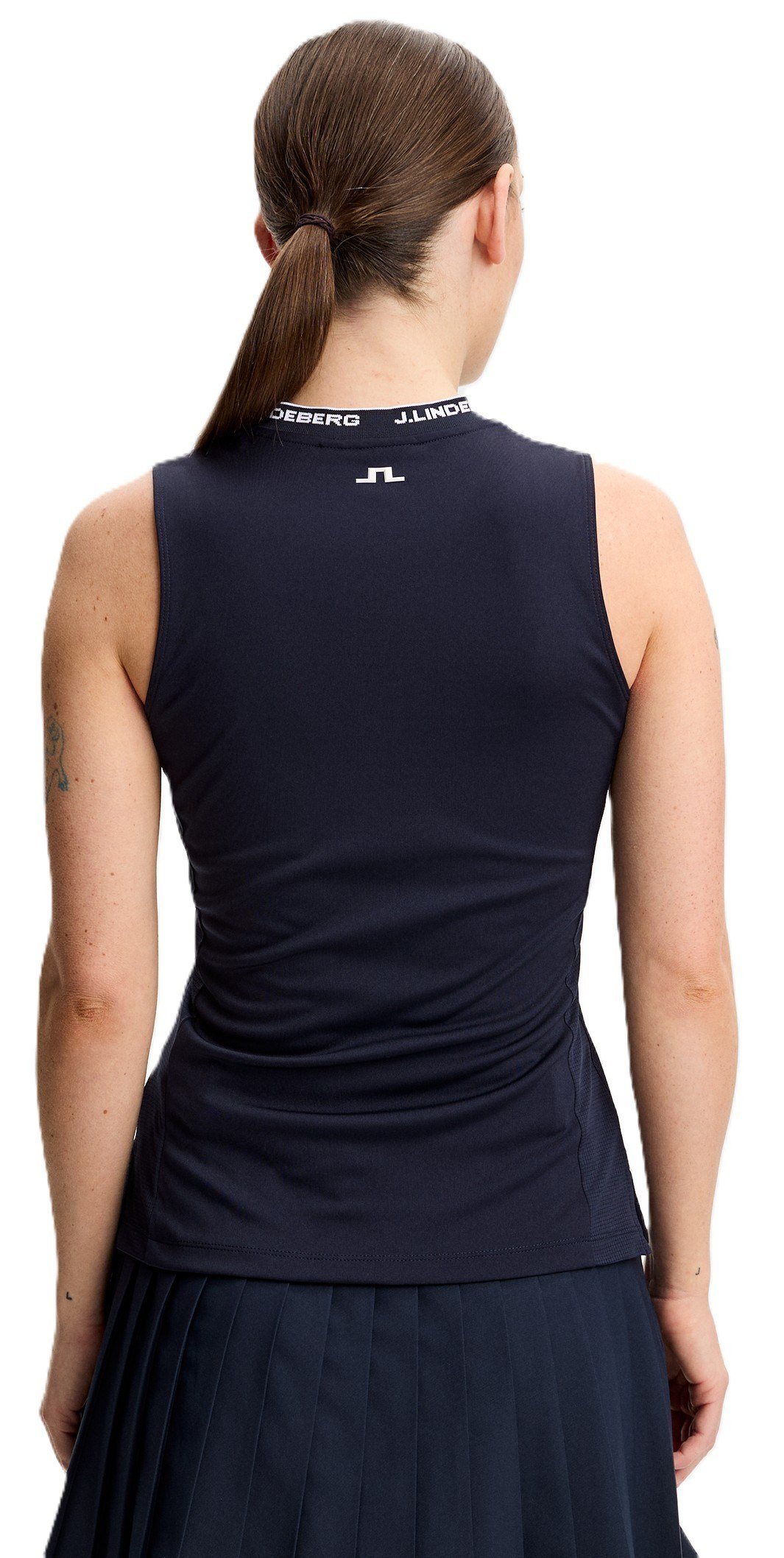 J.Lindeberg Leya Sleeveless polo de mujer, JL Navy