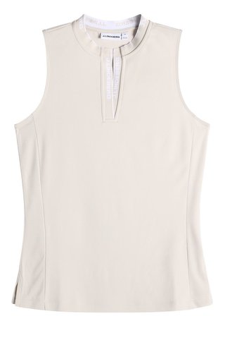 J.Lindeberg Leya Sleeveless polo de mujer, moonbeam