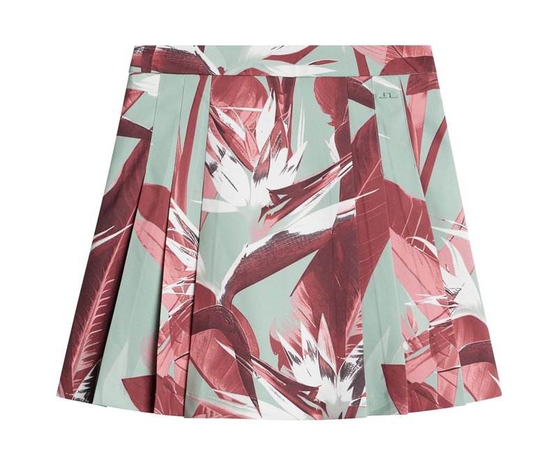 J.Lindeberg Alesia Print falda pantalón de mujer, paradise jadeite