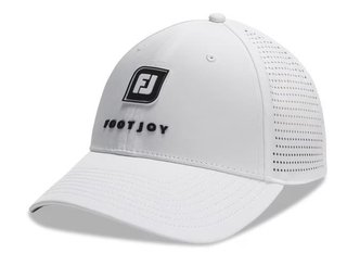 FootJoy Perforated Trucker gorra de hombre, blanca