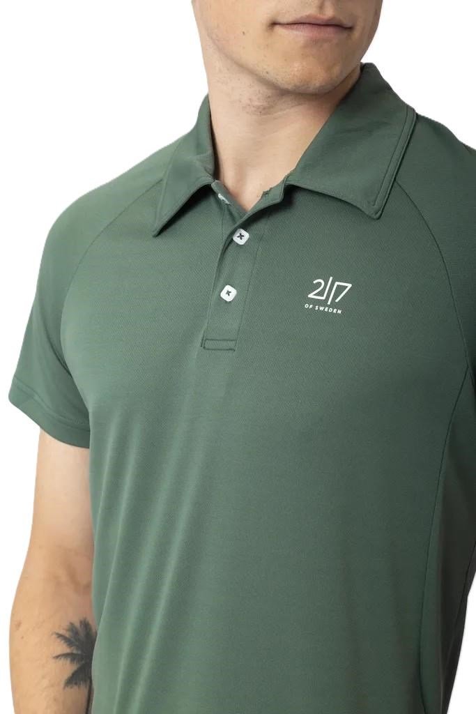 2117 of Sweden Fröseke Technical Pique polo de hombre, forest green