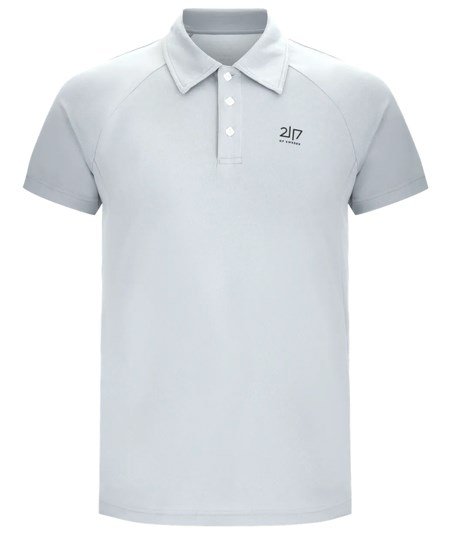 2117 of Sweden Fröseke Technical Pique polo de hombre, azul perla