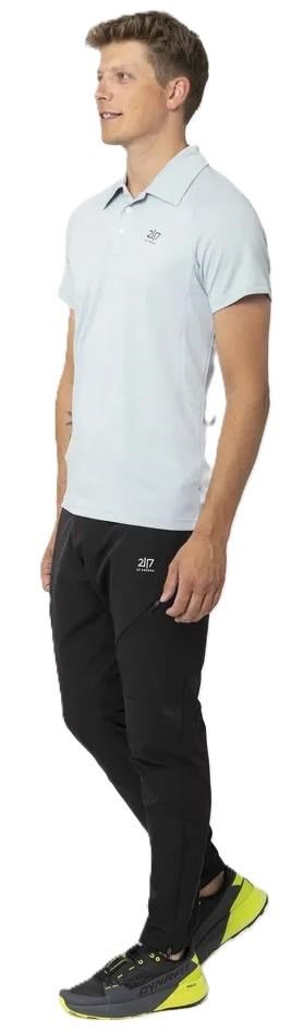 2117 of Sweden Fröseke Technical Pique polo de hombre, azul perla