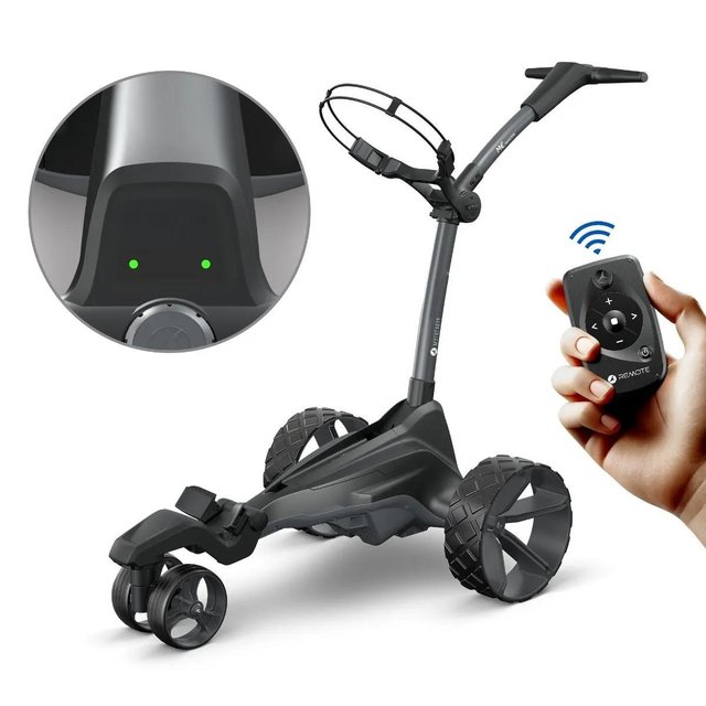 Carro eléctrico con pantalla de control, batería de litio y ruedas motrices