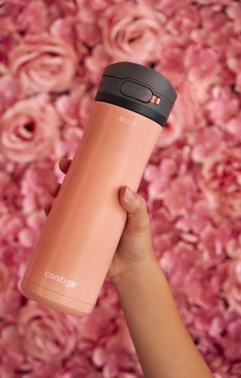 Contigo Jackson Chill Thermo botella de bebida 590 ml, limonada rosa