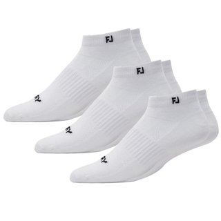 FootJoy ProDry Lightweight Sport calcetines de hombre, blancos, EU 39-46 (3 pares)