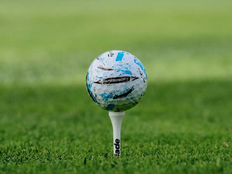 TaylorMade SpeedSoft Ink pelotas de golf, mix colores (azul, verde, naranja, rosa)