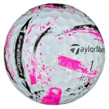 TaylorMade SpeedSoft Ink pelotas de golf, mix colores (azul, verde, naranja, rosa)