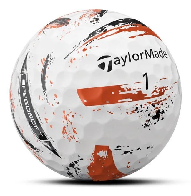 TaylorMade SpeedSoft Ink pelotas de golf, mix colores (azul, verde, naranja, rosa)