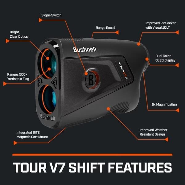 Bushnell Tour V7 Shift telémetro láser