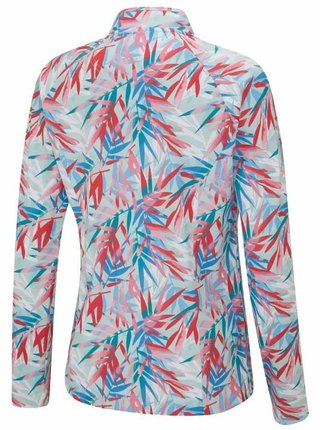 PING Arwen Printed Longsleeve polo de manga larga para mujer, tropic retreat