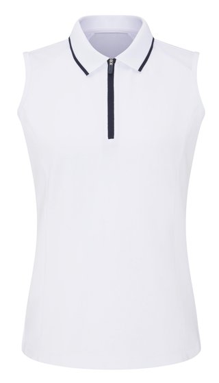 PING Eben Sleeveless polo de mujer, blanco