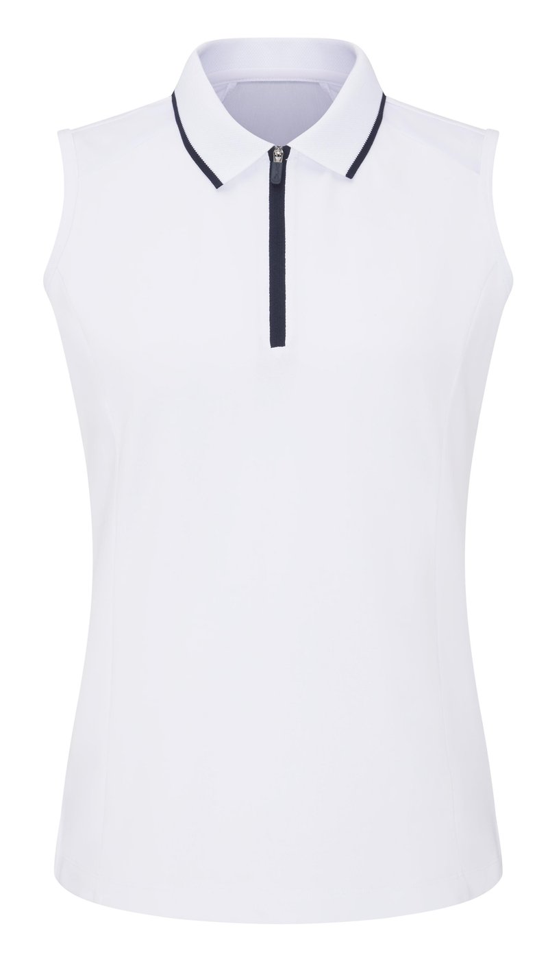 PING Eben Sleeveless polo de mujer, blanco