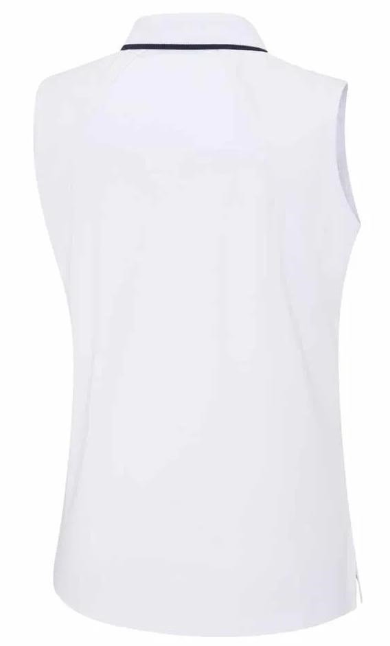 PING Eben Sleeveless polo de mujer, blanco