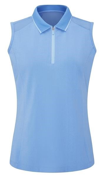 PING Eben Sleeveless polo de mujer, infinity blue
