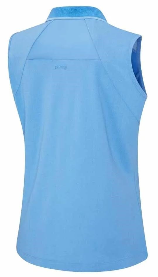 PING Eben Sleeveless polo de mujer, infinity blue