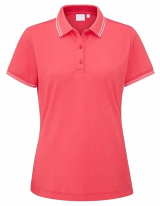 PING Viviana Tipped polo de mujer, paradise pink