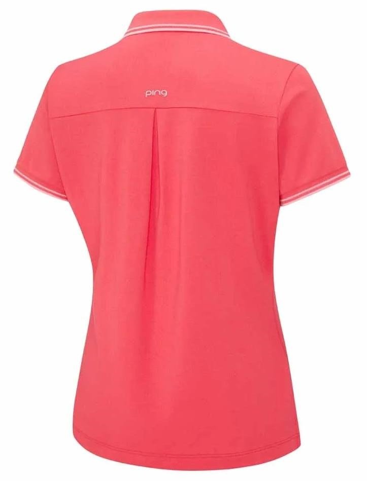 PING Viviana Tipped polo de mujer, paradise pink