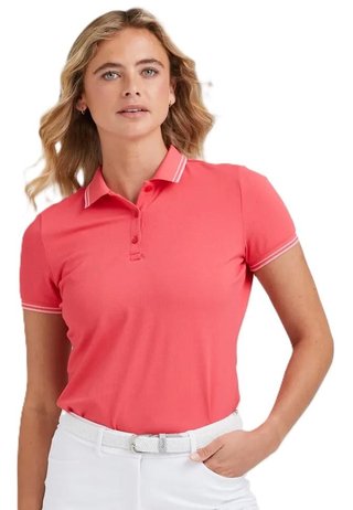 PING Viviana Tipped polo de mujer, paradise pink