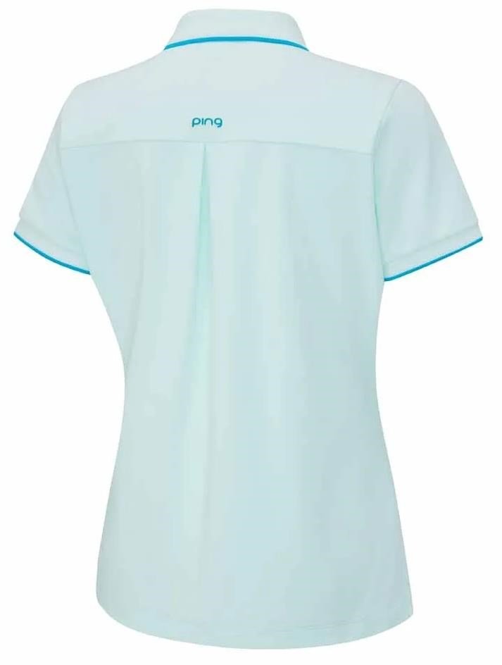 PING Viviana Tipped polo de mujer, seaspray