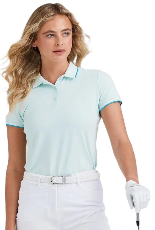 PING Viviana Tipped polo de mujer, seaspray